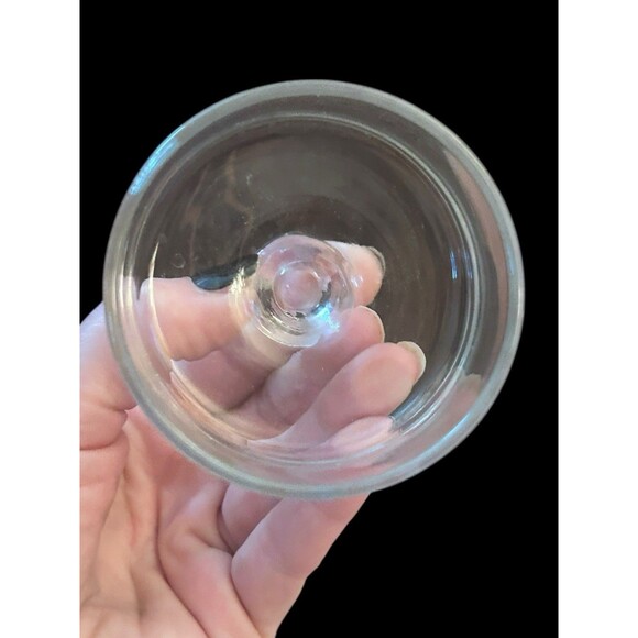 Vintage Glass Etched “Cookie Cutter” Biscuit Cutter Round Unique One Of A Kind - Picture 3 of 5